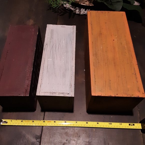 Wood Boxes set of 3 - Picture 5 of 6